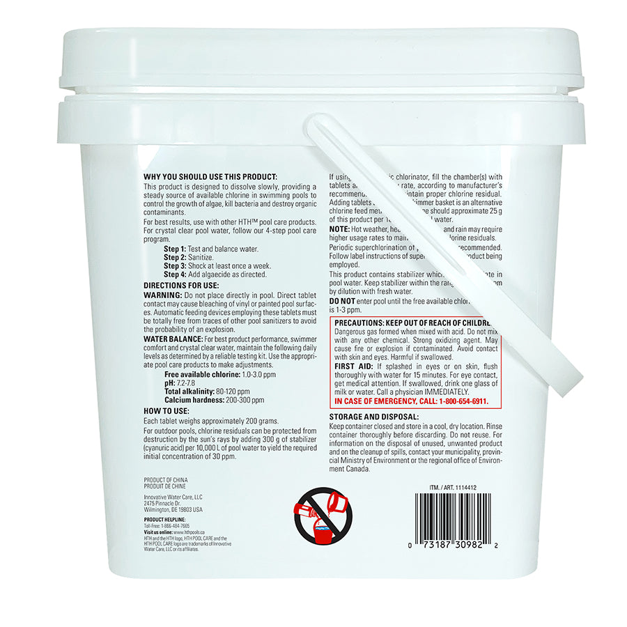 Pastilles de chloration HTH™ 3"