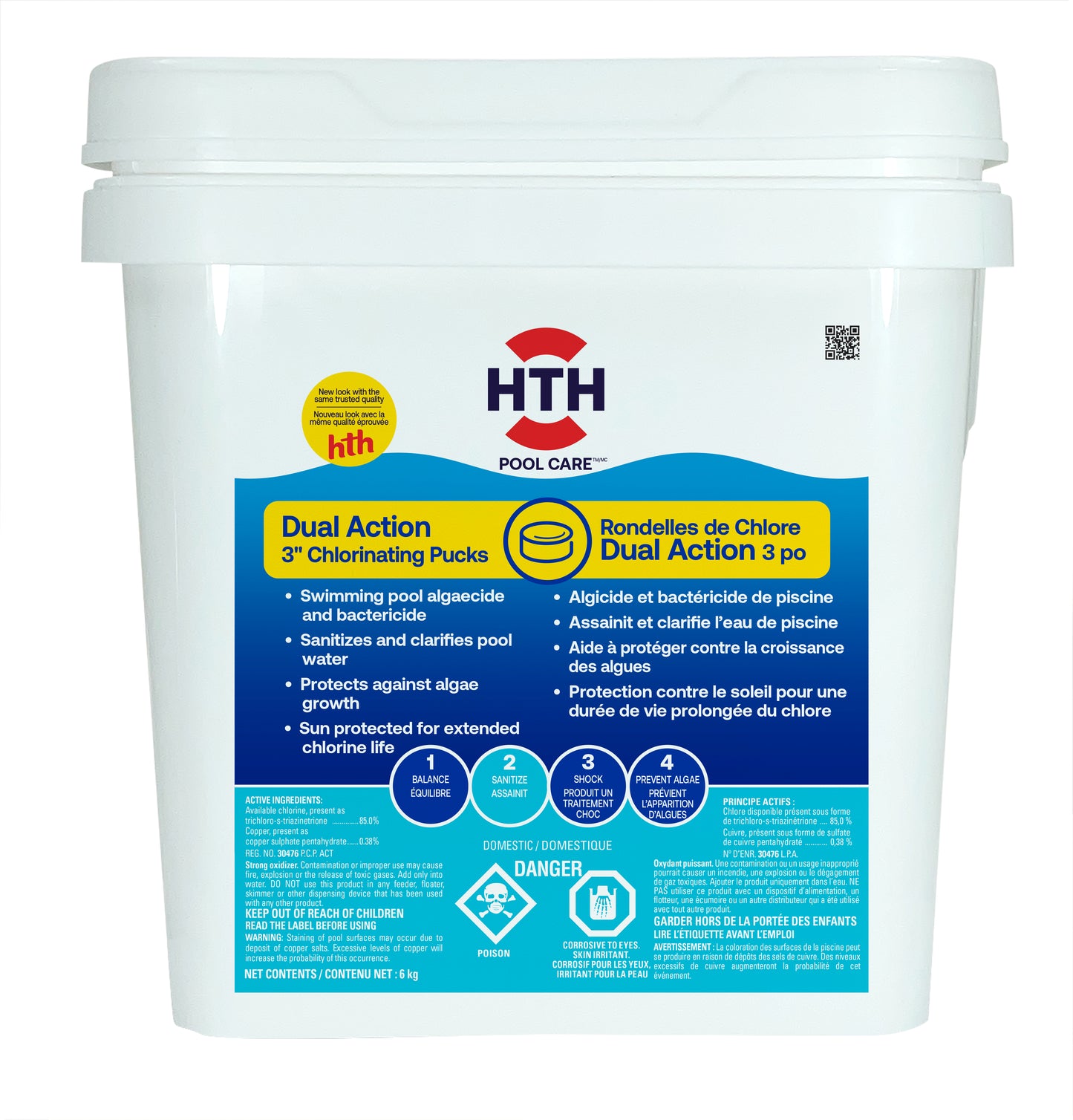 HTH™ Dual Action 3" Chlorinating Pucks